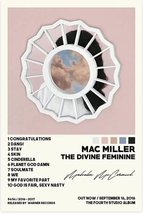 Mac Miller Poster The Divine Feminine Poster Canvas Print Poster ...