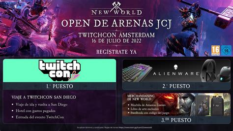 TwitchCon Amsterdam New World PvP Arena Open & Twitch Drop - Noticias ...