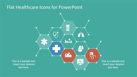 Flat Healthcare Icons for PowerPoint - SlideModel