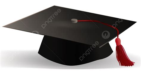 Black Graduation Cap With Red Tassel Background, Graduation Picture ...