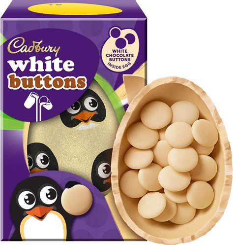 Cadbury White Chocolate Buttons Easter Egg, 98 g : Amazon.co.uk: Grocery