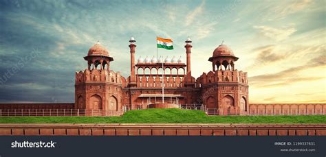 Red Fort Delhi India India Flag Stock Photo 1199337631 | Shutterstock