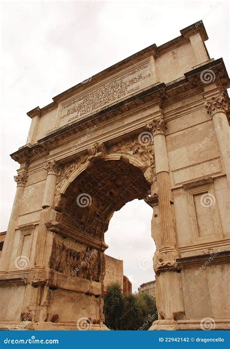 Arch of Titus in the Roman Forum Stock Photo - Image of history, arched ...