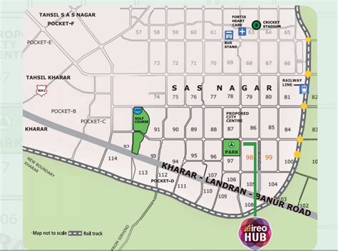 Ireo Hub Location Map | Sector 97, Mohali