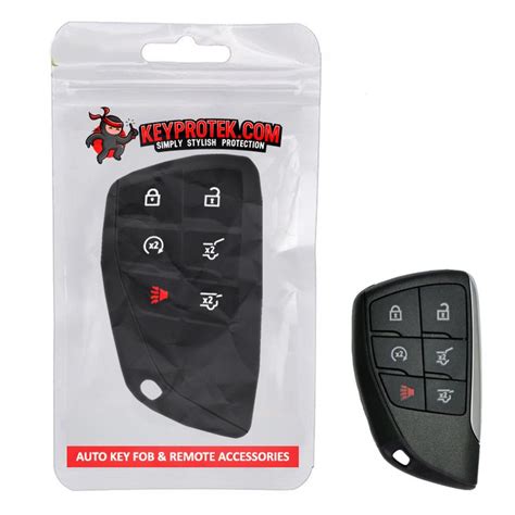 KeyProtek Silicone Rubber 6 Button Protective Key Fob Cover Case for Chevrolet Suburban & Tahoe ...