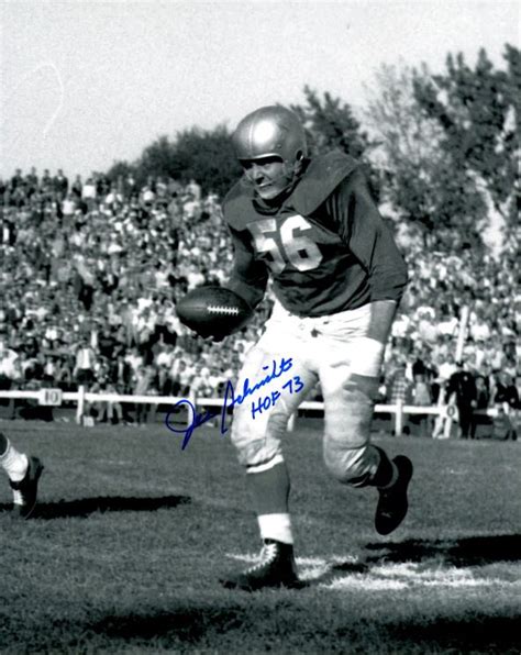 Autographed JOE SCHMIDT 8X10 photo - DETROIT LIONS - Main Line Autographs