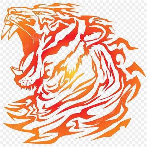 Tiger Logo Silhouette PNG Transparent, Fire Tiger Logo For Esport Team, Game, Brand, E Sport PNG ...