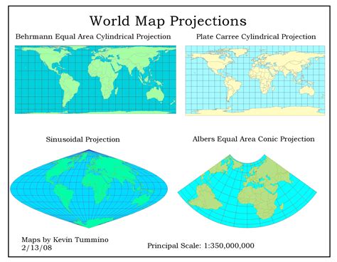 world map projections | Map, World map, Projection mapping