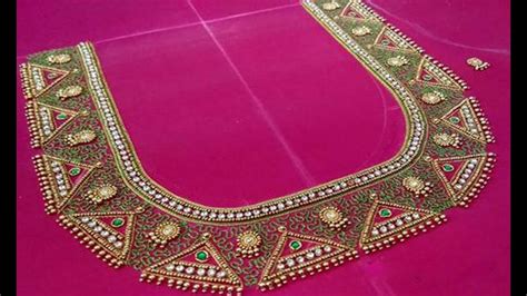 Blouse Design Silk Sarees Aari Work - Under Asia