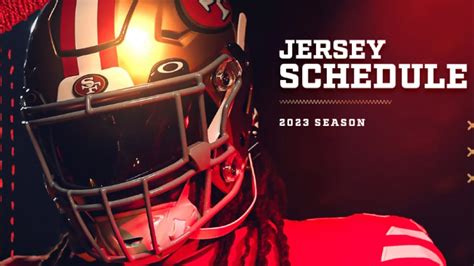 49ers release jersey schedule for the 2023-24 season 🔥 - YouTube