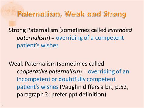 Medical paternalism definition