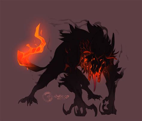 [Adopt Extra] Demon wolf concept by NinGeko on DeviantArt