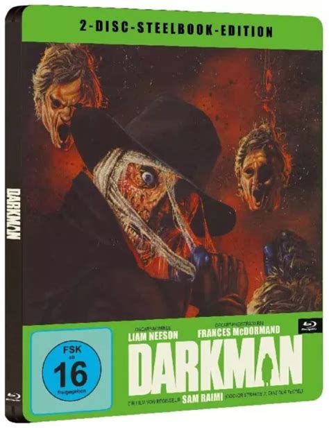 STEELBOOK DARKMAN UNCUT LIMITED EDITION Sam Raimi LIAM NEESON 2 BLU-RAY BOX NEU EUR 29,97 ...