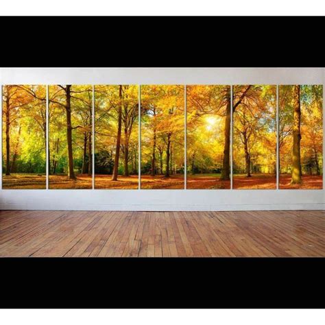 Autumn Landscape Large Wall Art №46 Ready to Hang Canvas Print – Zellart Canvas Prints