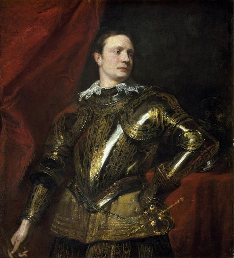 Portrait of a condottiere with golden armor posters & prints by Corbis