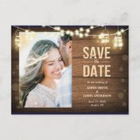 Rustic Save The Date Postcards | Zazzle