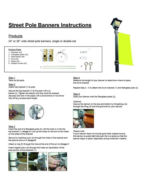 Fly Digital Print - Wholesale Street Pole Banner Brackets