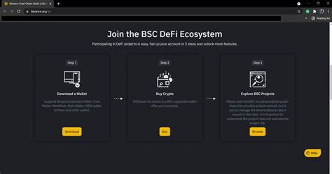 Binance Smart Chain (BSC) | Get Start and Create a Binance Chain Wallet