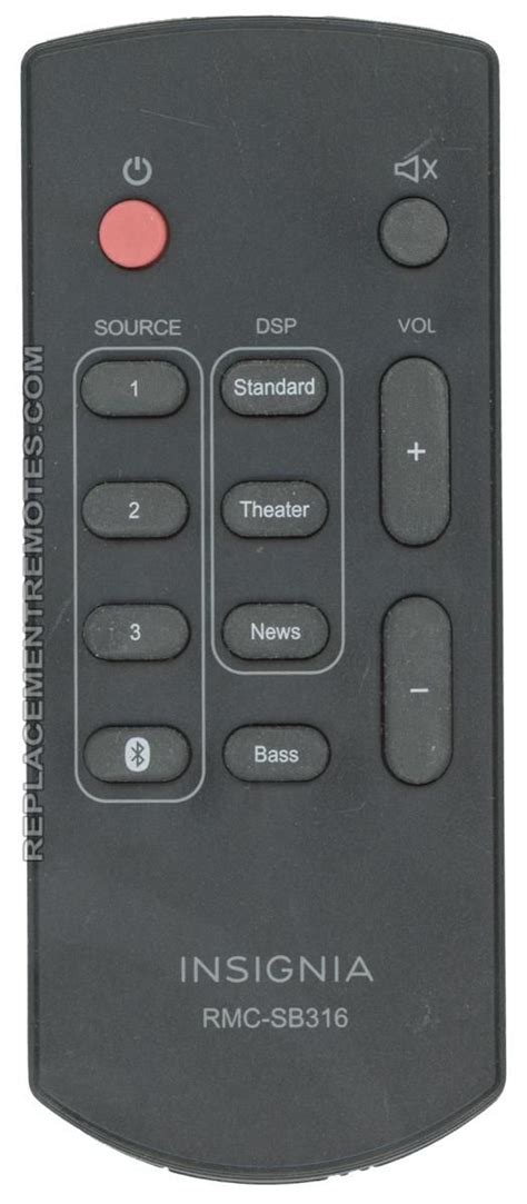 Buy Insignia RMCSB316 Sound Bar System Sound Bar Remote Control