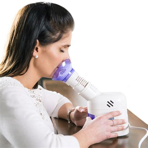 MABIS Personal Steam Inhaler Vaporizer with Aromatherapy Diffuser, Purple and White - Walmart ...