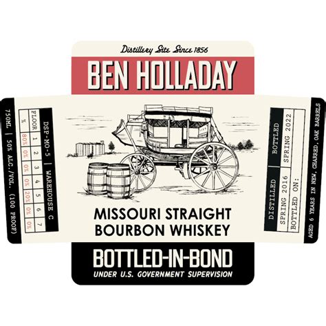 Buy Ben Holladay Bottled in Bond Straight Bourbon Online - Notable Distinction