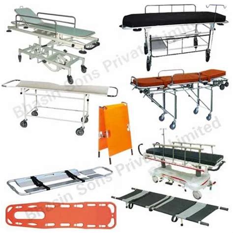 Patient Handling Equipments - Aluminum Folding Stretcher Two Fold Exporter from New Delhi