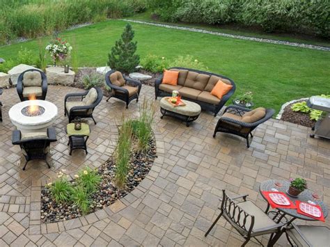 Paver Patio with Fire Pit, Boulders and Seating | Patio landscaping ...