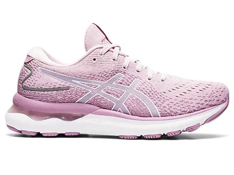 Women's GEL-NIMBUS 24 | Barely Rose/White | Running Shoes | ASICS