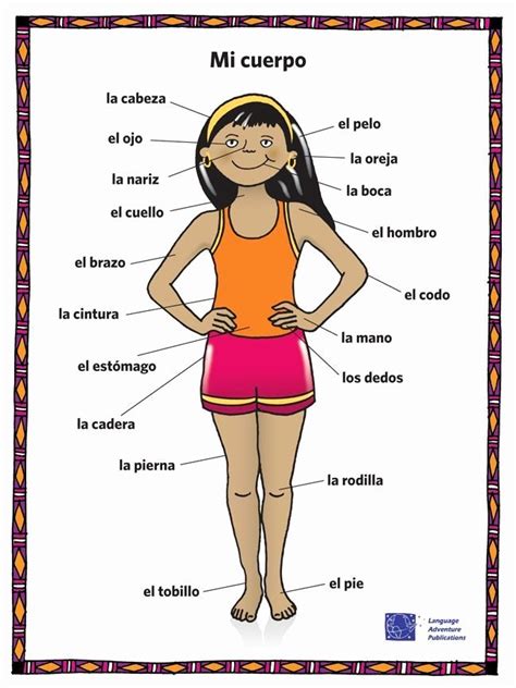 body parts in spanish spanishworksheets classroomiq newteachers - body ...