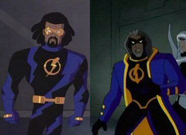 Future Static Shock (From Batman Beyond (left) and JLU (right) ) Black ...