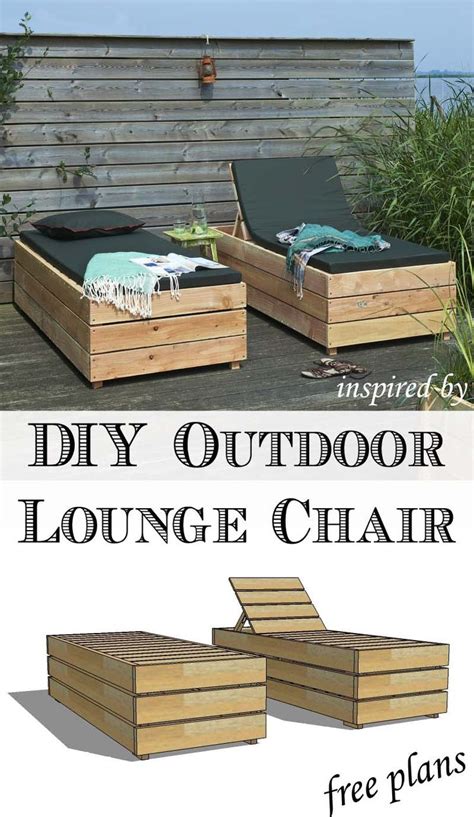 Enjoy the weather outdoor in style. Build a DIY outdoor lounge chair with these free plans ...