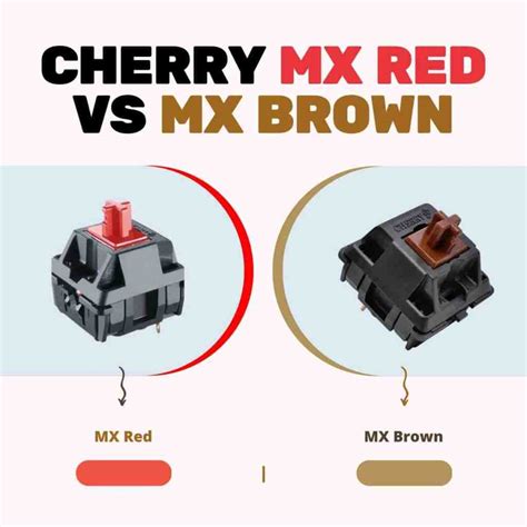 Cherry MX Red vs MX Brown (Everything you Need to Know) - How to Type Anything