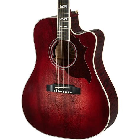 Gibson Songwriter Chroma Acoustic-Electric Guitar Black Cherry Burst | Musician's Friend