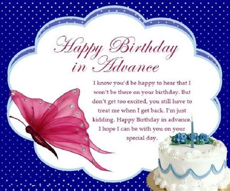 Happy Birthday Wishes In Advance Quotes - ShortQuotes.cc