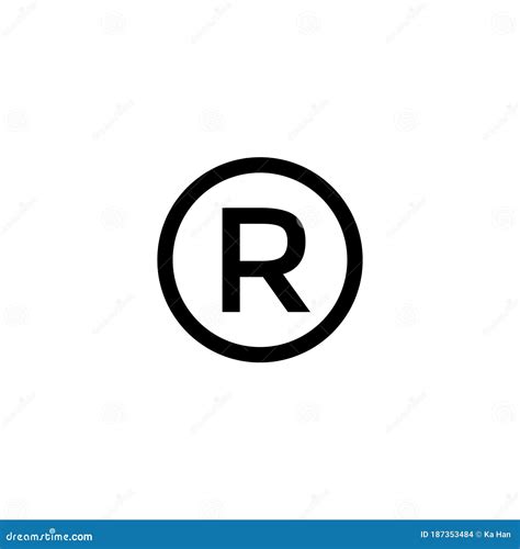 Registered Trademark Symbol Vector in Trendy Style Isolated on White Background Stock Vector ...