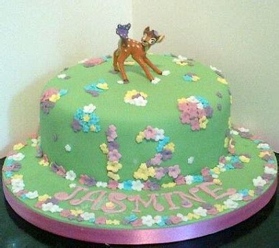 Bambi Cake | Disney cakes, Themed cakes, Kids cake