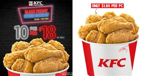 KFC S'pore Black Friday Deal lets you enjoy 10pc Chicken Bucket for only $18 till Dec 2 | Great ...