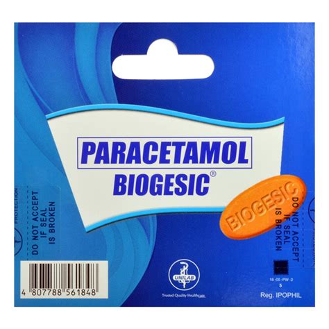 BIOGESIC, Biogesic Paracetamol 500mg 10 Tablets | Watsons Philippines