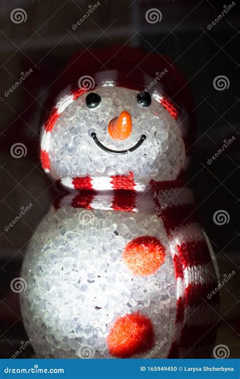 Scary Snowman with Shadows on His Face from a Horror Movie Stock Photo - Image of santa ...