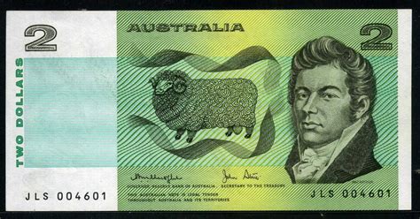 Australian Banknotes 2 Australian Dollars banknote 1979 John Macarthur & William James Farrer ...