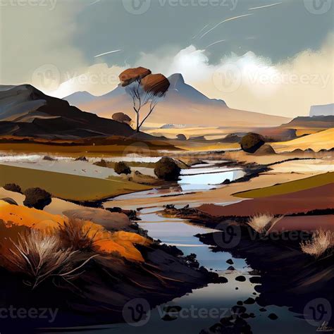 Landscape Art - Ai Generated 22416439 Stock Photo at Vecteezy