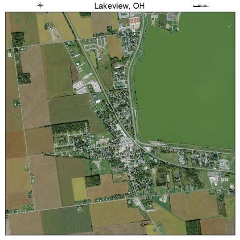 Aerial Photography Map of Lakeview, OH Ohio