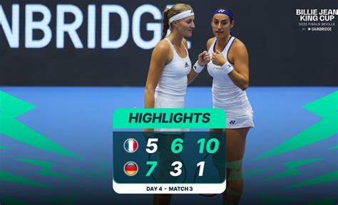 Highlights: Caroline Garcia & Kristina Mladenovic (FRA) v Jule Niemeier ...