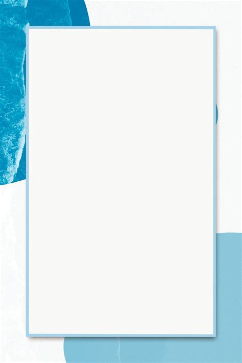 Blue Acrylic Texture Frame