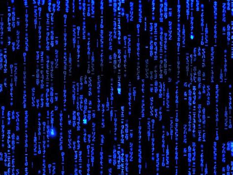 Blue Matrix Wallpaper - WallpaperSafari