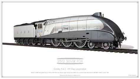 Gresley A4 Silver Fox 2512 | Silver fox, Silver, Train