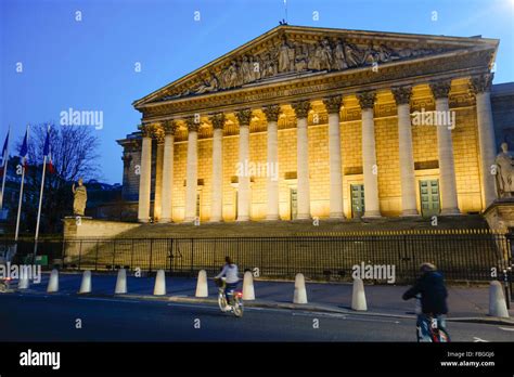 Palais Bourbon, National Assembly, Assemblée nationale, building, at ...