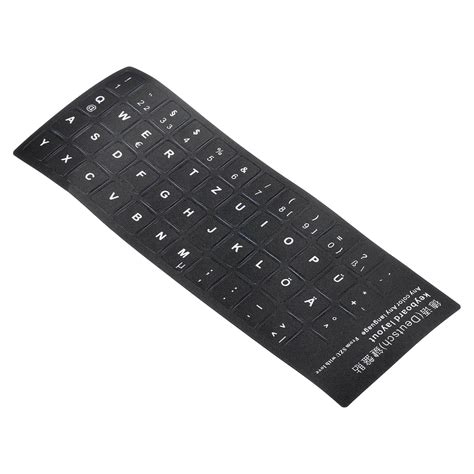 Uxcell German Keyboard Layout Stickers Computer Replacement Cover ...