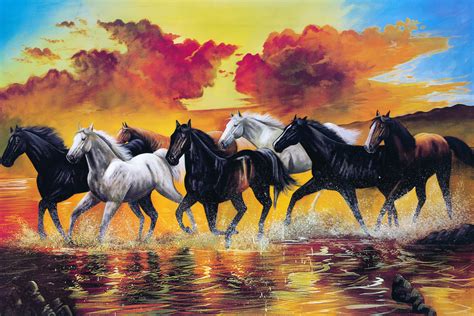 Understand the True Benefits Of Seven Horse Painting in Vastu