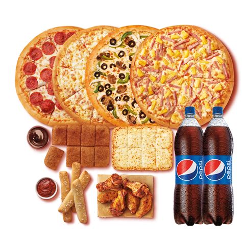 Pizzas Bundle | Duo Combo with Caesar Wings (3-5 pax) | Little Caesars®